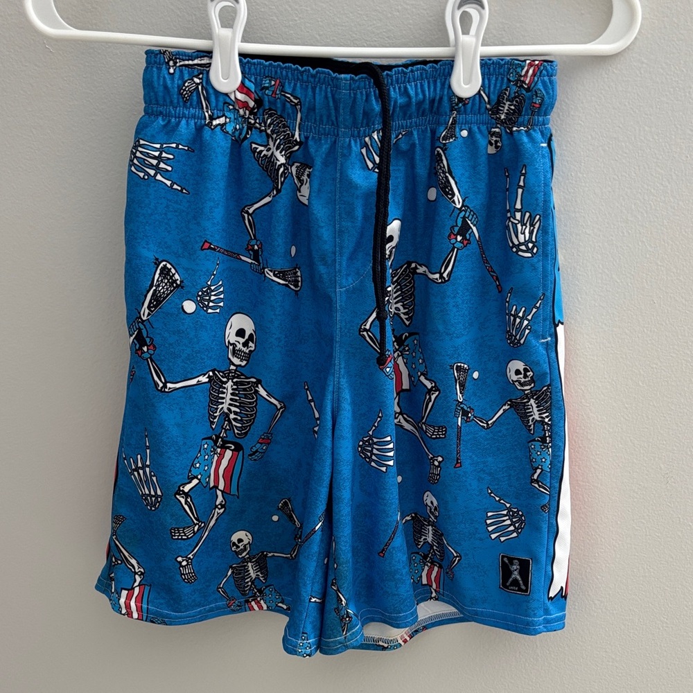 Lacrosse Unlimited Patriotic Skeleton Shorts